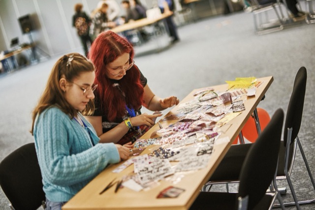 Participants at a creative craft workshop